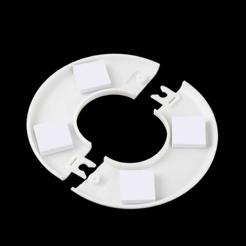 Foolproof Wall Split Flange For One Inch Pipe Cover White Abs Plastic Workhorse Grade Heavy Duty Crack Resistant Pipe Trim Four Pack Wall Hole Shield No Drama Setup
