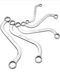 SAE S-Style Wrench Set 5-Piece, 5/16 x 3/8 to 11/16 x 3/4 Inch, alloy steel, radius corner design, chamfered box end