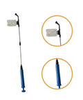 Long Reach 93cm Telescopic Fruit Pollinator Pollen Sprayer With Clear Tank And Lightweight Metal Rod Adjustable From 42cm To 93cm