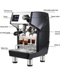 Commercial Dual Boiler Espresso Machine With Milk Frother and Steam Pump 550Ml Extraction Boiler 1L Steam Boiler black model.