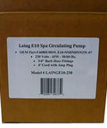 Premium Spa Circulating Pump 3/4 Inch Barb 230 Volt display on box detailing OEM part 6080U0019 and specifications.