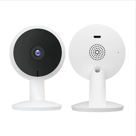 Front and back view of 1080P HD Pet Camera Indoor Security Cam With Night Vision And Motion Tracking WiFi Home Surveillance