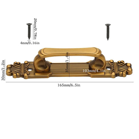European Style Barn Door Handle Antique Metal Pull For Sliding Doors And Cabinets And Cupboards, Durable Alloy