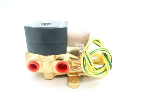 Real Deal Red Hat Two Solenoid Valve 125V Dc With Three Eighth Inch Npt Ports Built For Serious Industrial Fluid Operations That Crush Heavy Demands Without Leaving You Sweating