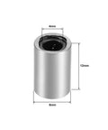 LM4UU Linear Ball Bearing Set With 4mm Bore 8mm OD 12mm Length Sealed Double Dust Seal Pro Grade Smooth Motion On CNC Machines And 3D Printers Pack Of 4 Kits, 4x8x12mm