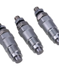 Three Pack Fuel Injectors For 803 801 801.4 801.5 801.6 8010 8015 8017 8018-02 Construction Equipment Engines, Drop In Fit, Factory Standard Specs, Reliable Power Delivery, Easy Install, three silver metal injectors