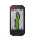 G80 All-in-One Pro-Grade GPS Golf Handheld with Integrated Launch Monitor displaying a golf course map on a 3.5 inch touchscreen