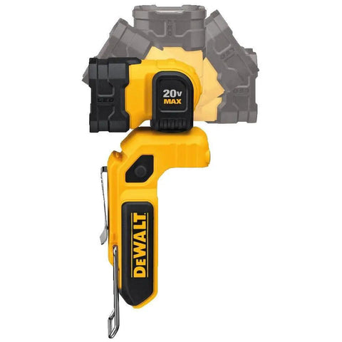 20V Max LED Work Light Rechargeable Magnetic Clip On Freestanding Light With 360 Degree Pivot Head Hands Free Utility Light
