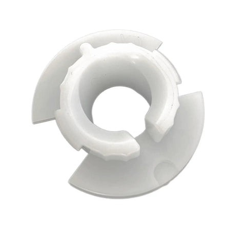 2 Pack Steering Bushing Replacement For Lawn Tractor Fits 3/4 Inch And 5/8 Inch Steering Shafts Black For Large Shaft White For Small Shaft Heavy Duty Mower Steering Bushings Set, white plastic bushing