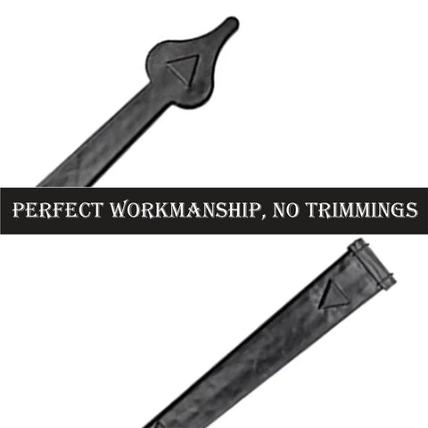 Solid 6 Piece Garage Door Handle And Hinge Kit Heavy Duty Steel Decorative Hardware showing perfect workmanship details.