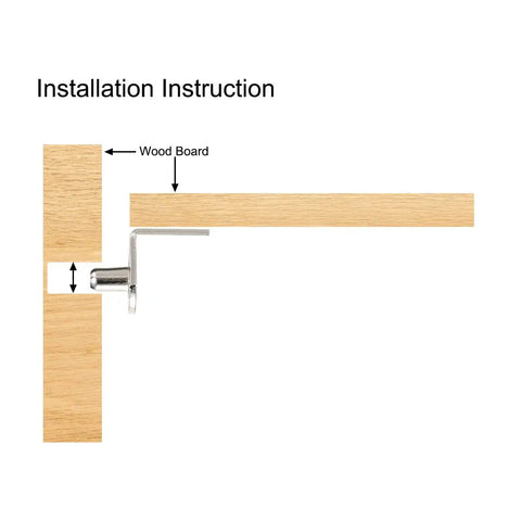 Rock Solid Bronze Shelf Support Pegs, Slick L Shaped Cabinet Brackets, 2 Inch Heavy Duty Shelf Pins For Kitchen Cupboards And Closets, Clean 20 Pack Diy Home Setup Hardware Kit