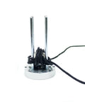Stainless Steel Ball Bearings Set For Knots And Macrame, Heavy-Duty Hardware displayed in macrame craft setup, metal rods and cord visible.