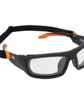 Pro Full-Frame Safety Glasses With Removable Gasket, ANSI Z87.1 Plus, clear lenses, UV protection, anti-fog, scratch-resistant