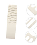 Solid Heavy Duty Expanding Rack Attendance Cards Holder With Quick Grab Slot Storage Shelf For Office Warehouse Badge Organizer Featuring No Sweat Wall Mount Setup in beige color with multiple slots.