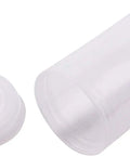 Clear 35mm Plastic Film Canister with Lid from Set Of 20 For Storage Organization, shown open, made of durable PP material.