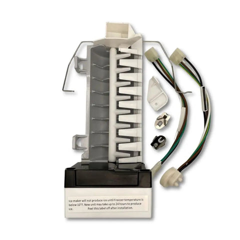 Whirlpool Ice Maker Replacement Part Fits Models ASD BRS CS2 ED2 ED5 IS2 ID5 MSD TS2 WSR with wiring harness and components