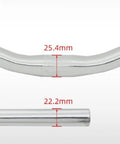 Flat Bar Handlebar 25.4mm Clamp For Road Cycling Replacement, 56cm Aluminum Alloy, focus on clamp size and profile