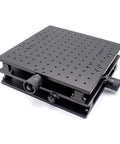 Beefed Up XY Axis Mobile Table Smooth Roll Wheels Heavy Duty Portable Workstation And Sweet Welding Bench For Laser Marking Engraving Rigs Beast Mode Precision Platform 30X30X10Cm with perforated surface.
