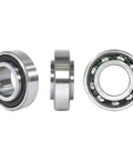 Top Shelf Aftermarket Ball Bearing Featuring Precision Engineered Internal Components For Heavy Duty Systems With Hella Durable Seals Designed For Smooth Rotation And Reliable Everyday Performance, showing three angles.