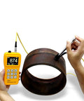 Portable Digital Leeb Hardness Tester For Metals Pro Grade Metal Hardness Testing Device With Leeb Rebound Technology Wide Material Compatibility From Steel And Cast Iron To Aluminum And Copper Lightweight Field Ready LM500 testing steel pipe surface