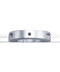 KPALAG 2-inch steering column underdash mount, aluminum alloy, side view showing circular clamp with mounting tabs