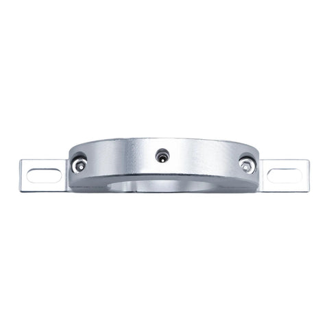 KPALAG 2-inch steering column underdash mount, aluminum alloy, side view showing circular clamp with mounting tabs