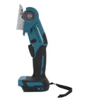 Garosa Cordless Electric Scissors 4V Power Shears With Metal Cover for precise cutting, showing the side view of the tool.
