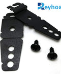 Two Pack Dishwasher Mounting Bracket Replacement Kit With Screws Fits Whirlpool And KitchenAid Dishwashers Black Heavy Duty Mount Replaces WP8269145 AP3039168 PS393134, featuring two black steel brackets and screws.