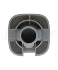 Top view of a gray clip, part of the Two Pack Gray Interior Sun Visor Clips Replacement For Honda Civic 1996 2014 CR V 2007 2011