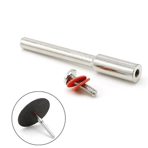 25 Pack Rotary Tool Mandrels Workhorse 1 8th Inch Shank Dremel 402 Compatible Replacement Holders with screw and washer shown