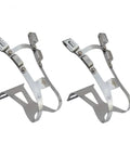Double Steel Toe Clips Chrome Plated For Fixed Gear Bikes Large 70mm Depth 100g Per Pair Durable Steel Construction