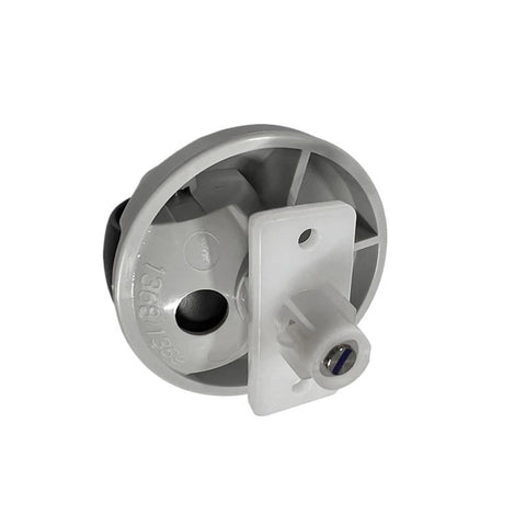 Front caster wheel assembly for Roborock vacuum, white plastic wheel with mounting bracket