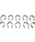 Spring Terry Clips Tool Hangers For Garage Shed And Patio To Tidy Up Brooms Rakes And Tools With Heavy Duty Manganese Steel U Clips For Long Lasting Storage And Quick Access 10 Pack 25mm, 10 grey metal clips