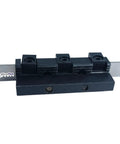 Heavy Duty 8mm Adjustable Lathe Parting Cut Off Tool Holder With 3/32 Inch X 1/2 Inch HSS Blade For Mini Bench Lathes front view.