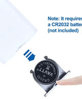 Close-up of Replacement Remote For Dyson HP00 HP01 Silver Purifying Heater Fan showing battery compartment with CR2032 battery slot.