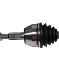 Left Rear Driver Side CV Axle Shaft Assembly For OE Fit And Smooth Ride Premium Quality Axle With Balanced Shaft And Durable Construction For Reliable Drivetrain Performance, close-up boot and splined shaft