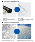 Thickness comparison of Ultra Flexible Heavy Duty Polyurethane Air Hose Tubing For Compressors And Pneumatics Built Different Zero Gimmicks.