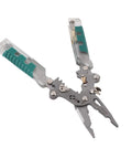 Bewinner 20 In 1 Wire Stripper Pliers With Voltage Detection, Folding Crimping Tool For Awg 20-10, Industrial Grade Crv Steel, open view.