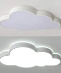 Cloud Shaped LED Ceiling Light With Remote Dimming For Kids Room Modern Acrylic Flush Mount Panel Dimmable Cool Or Warm Light