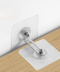 Heavy Duty No Drill Furniture Wall Anchor Kit for Drawers and TV Cabinets, Adhesive Anti Tip Straps with Stainless Steel and Acrylic, Quick Install, Renter Friendly Safety Solution to Prevent Tipping and Falls, adhesive wall anchor on wood cabinet