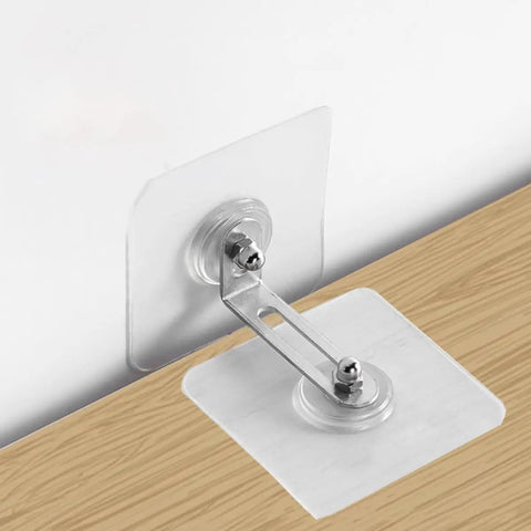 Heavy Duty No Drill Furniture Wall Anchor Kit for Drawers and TV Cabinets, Adhesive Anti Tip Straps with Stainless Steel and Acrylic, Quick Install, Renter Friendly Safety Solution to Prevent Tipping and Falls, adhesive wall anchor on wood cabinet
