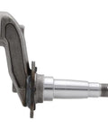 Side view of Trailer Spindle For 3500 Lb Axle With EZ Lube Weld On Drop Style 4 Inch Brake Flange Compatible With Bearings Kit
