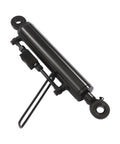 Heavy Duty Hydraulic Top Link Cat 2 For Tractor And Excavator With Two-Way Check Valve Locking and Dual Hoses, black cylinder detail.