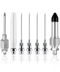 7 Piece Car Grease Gun Needle Accessory Kit With Steel Nozzles And Nipple Adapters for Narrow Spaces, Auto Maintenance, Hard To Reach Joints