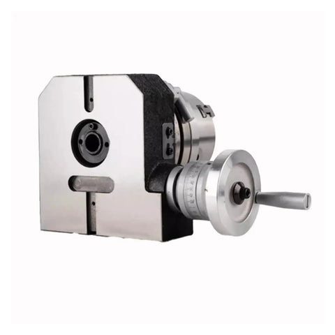 14 Inch CNC Rotary Indexing Table With 320mm Chuck Set For Milling Machines shown in side view, highlighting pro-grade precision.