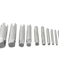 Rock Solid 10 Piece Broken Screw Extractor Kit For Stripped Damaged Bolts M3 To M22 Galvanized Steel Tap Removal Tool Set With Cool 3 And 4 Claw Design, 10 sizes