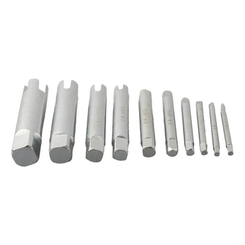Rock Solid 10 Piece Broken Screw Extractor Kit For Stripped Damaged Bolts M3 To M22 Galvanized Steel Tap Removal Tool Set With Cool 3 And 4 Claw Design Perfect For Home DIY Projects And Serious Auto Repairs Today, 10 galvanized steel extractors