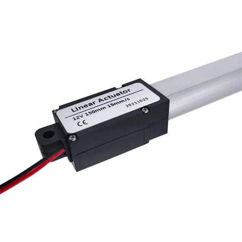 Heavy Duty Electric Linear Actuator 12V Dc Motor Featuring 30Mm Or 50Mm Stroke For Industrial Automation And Robotic Projects, close-up view.