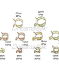 Grab This Ultimate 130Pc Hose Spring Clamp Fastener Assortment Kit With Ten Sizes From 6 To 22mm For Tough Auto Repairs And DIY Jobs Featuring Durable Spring Steel Construction That Holds Up Great. 130pc spring steel hose clamp assortment, 6mm to 22mm sizes