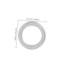 Aluminum All In One Leakproof Gasket Kit With 200 Pieces And Multi Size Crush Washers For Automotive And Industrial Maintenance And Emergency Repairs For Gearheads Pro Grade Lightweight Drain Plug Gaskets For Quick Fixes shown individual gasket close-up